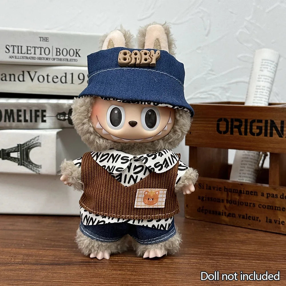 The Monsters Labubu Fashion Outfit - Baby denim set