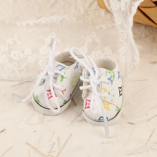 The Monsters Labubu Fashion Shoes - LV style multicolor