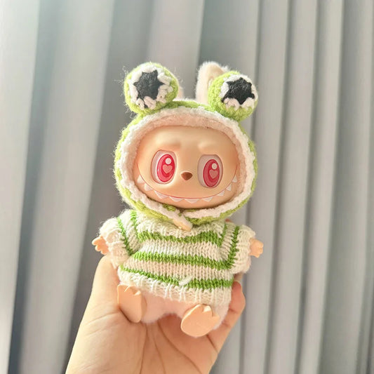 The Monsters Labubu Fashion Outfit - Knitted frog