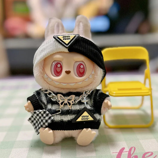 The Monsters Labubu Fashion Outfit - Butterfly chain