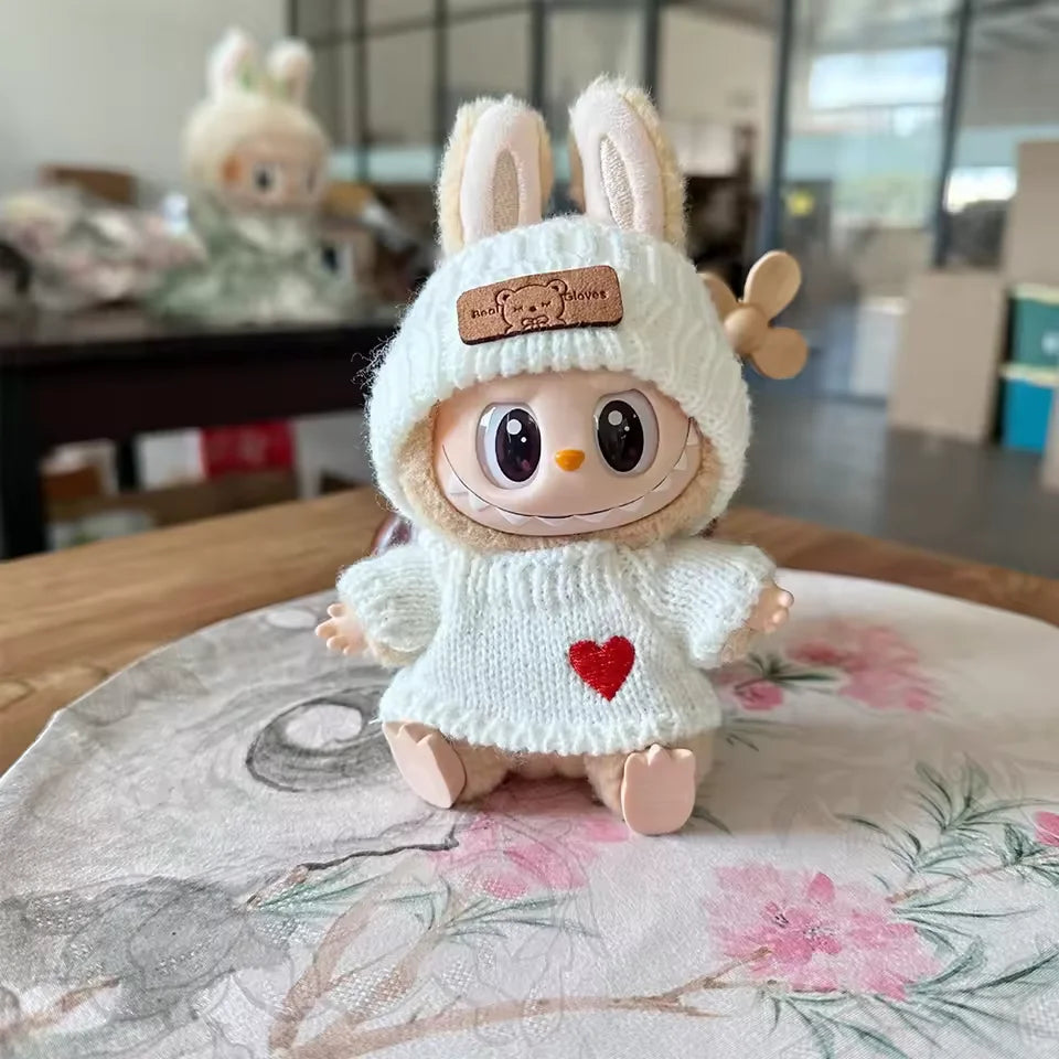 The Monsters Labubu Fashion Outfit - Heart sweater