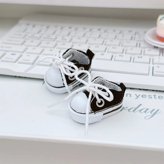 The Monsters Labubu Fashion Shoes - Converse style black
