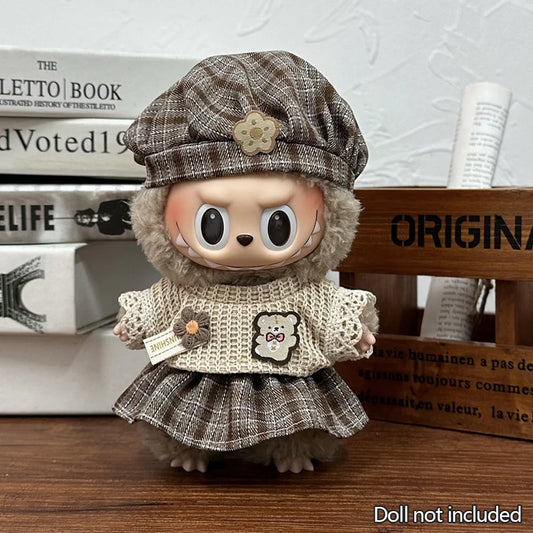 The Monsters Labubu Fashion Outfit - Scottish kilt