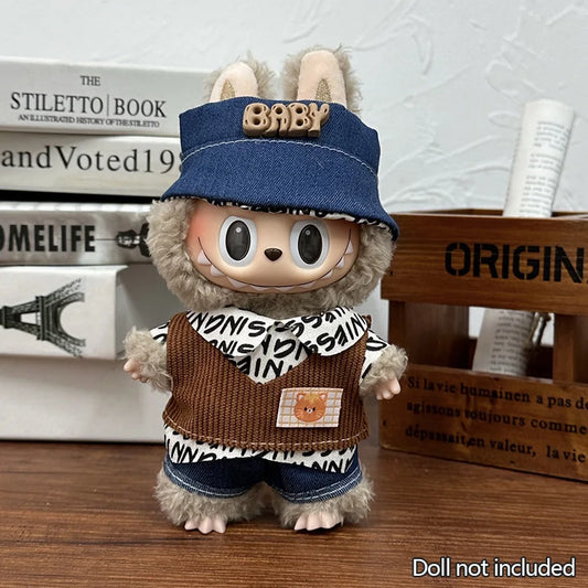 The Monsters Labubu Fashion Outfit - Baby denim set