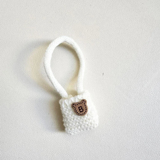 The Monsters Labubu Fashion Truc - Yarn white bag