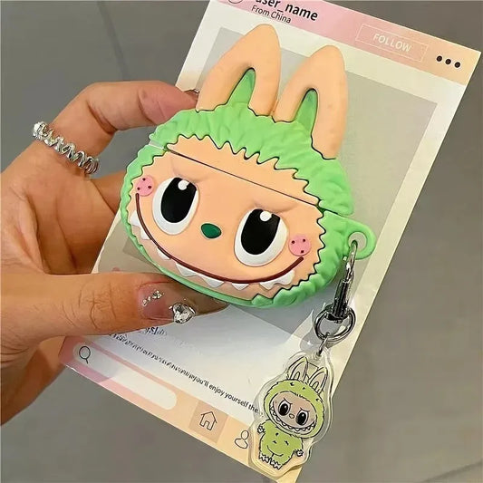 The Monsters Labubu Fashion Accessories - Airpods case green