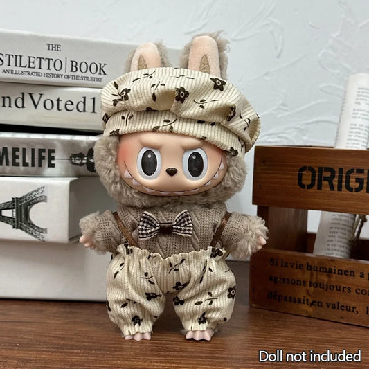 The Monsters Labubu Fashion Outfit - Brown scottish