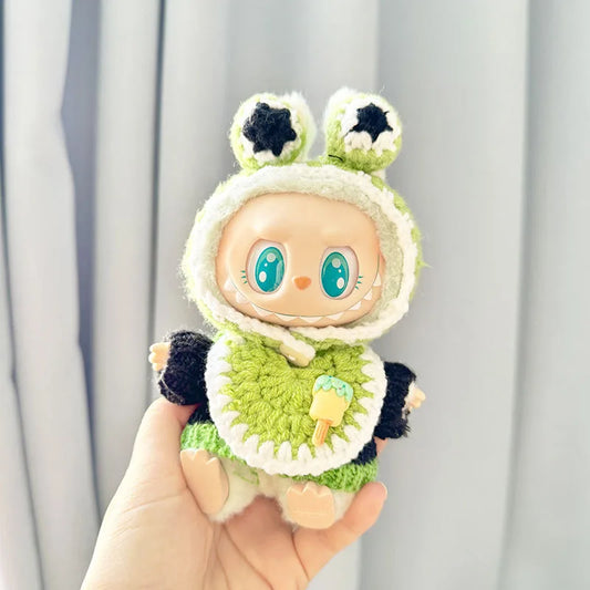 The Monsters Labubu Fashion Outfit - Knitted frog