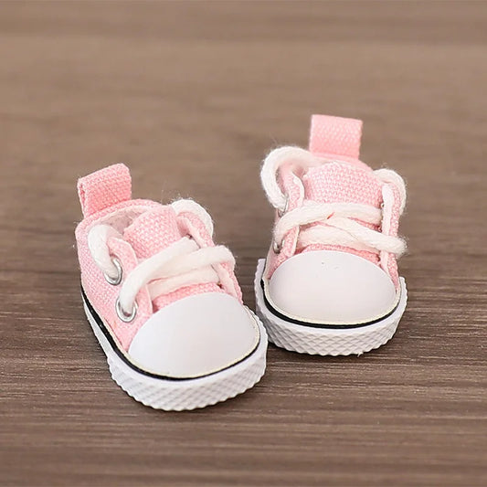 The Monsters Labubu Fashion Shoes - Converse style pink