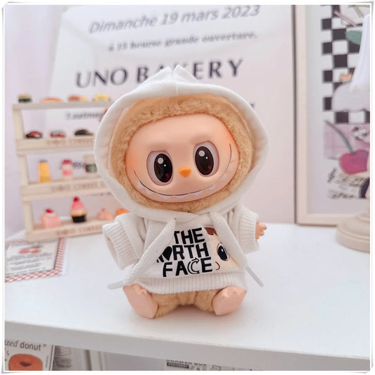 The Monsters Labubu Fashion Clothing - TNF hoodie white
