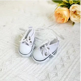 The Monsters Labubu Fashion Shoes - Converse style white