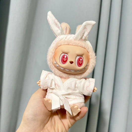 The Monsters Labubu Fashion Outfit - Cream bathrobe