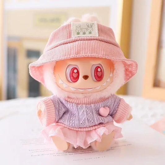 Tenue de mode Monsters Labubu - Amour rose