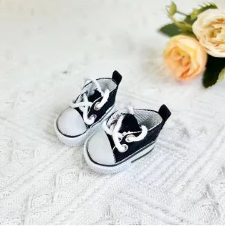 The Monsters Labubu Fashion Shoes - Converse style black