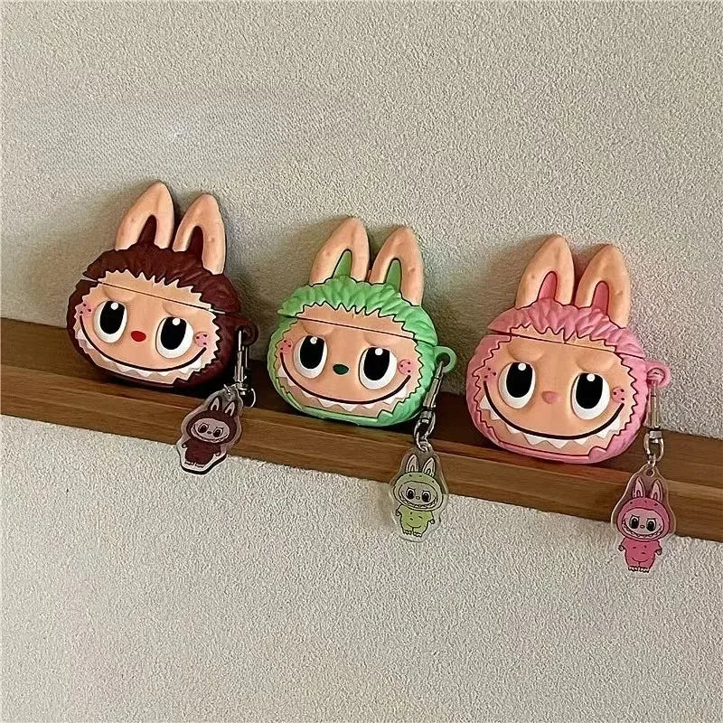 The Monsters Labubu Fashion Accessories - Airpods case brown