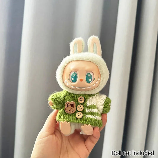 Tenue de mode Monsters Labubu - Lapin vert