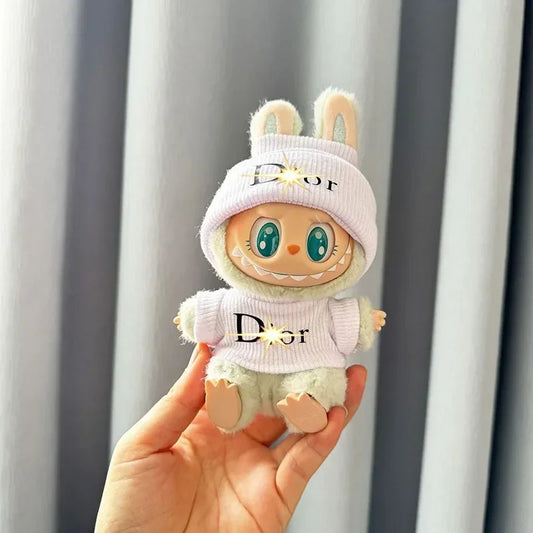 The Monsters Labubu Fashion Outfit - Dior style white