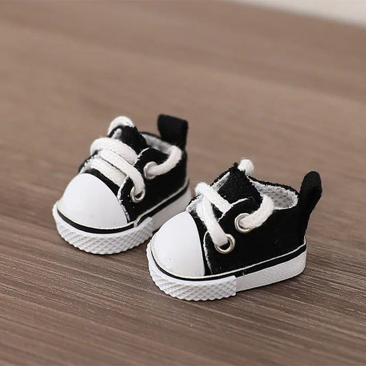 The Monsters Labubu Fashion Shoes - Converse style black