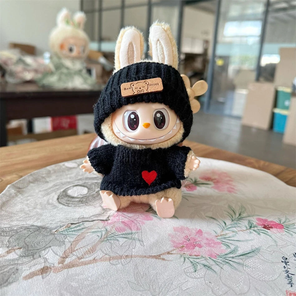 The Monsters Labubu Fashion Outfit - Heart sweater